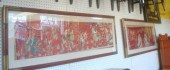 2 Framed Asian Needlepoints. F