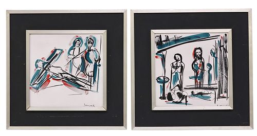 (2) FRAMED CERAMIC TILES AFTER