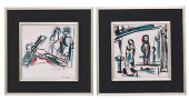 (2) FRAMED CERAMIC TILES AFTER
