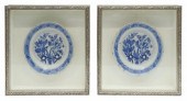 (2) FRAMED DELFT BLUE & WHITE