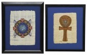 (2) FRAMED EGYPTIAN STYLE PAIN
