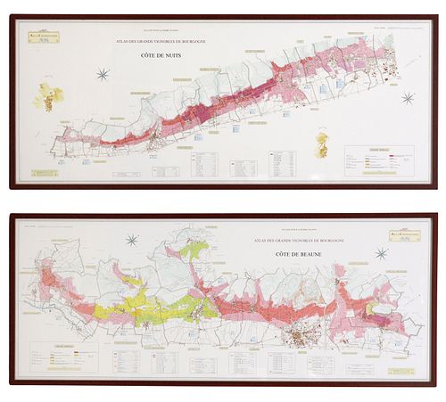 (2) FRAMED FRENCH MAPS GREAT