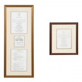 2 FRAMED GOV. ZELL MILLER INAU