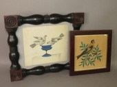 2 FRAMED INK & WATERCOLOR THEO