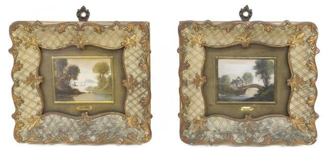 (2) FRAMED ITALIAN MINIATURE