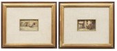 (2) FRAMED ITALIAN SCHOOL GENR
