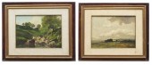 (2) FRAMED ITALIAN SCHOOL PAIN