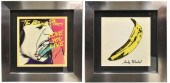 (2) FRAMED LP RECORD SLEEVES,