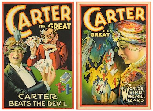 2 FRAMED MAGIC POSTERS: CARTER