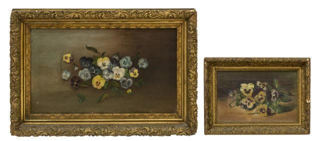 (2) FRAMED OIL PAINTINGS ON CANVAS,