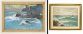 (2) FRAMED OIL PAINTINGS, SEAS