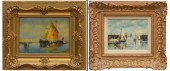 (2) FRAMED OIL PAINTINGS, VENE