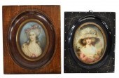 (2) FRAMED PAINTED PORTRAIT MI