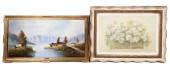 (2) Framed pictures, Alpine la