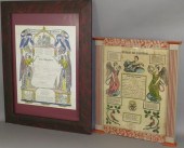 2 FRAMED PRINTED "GEBURTS & TA