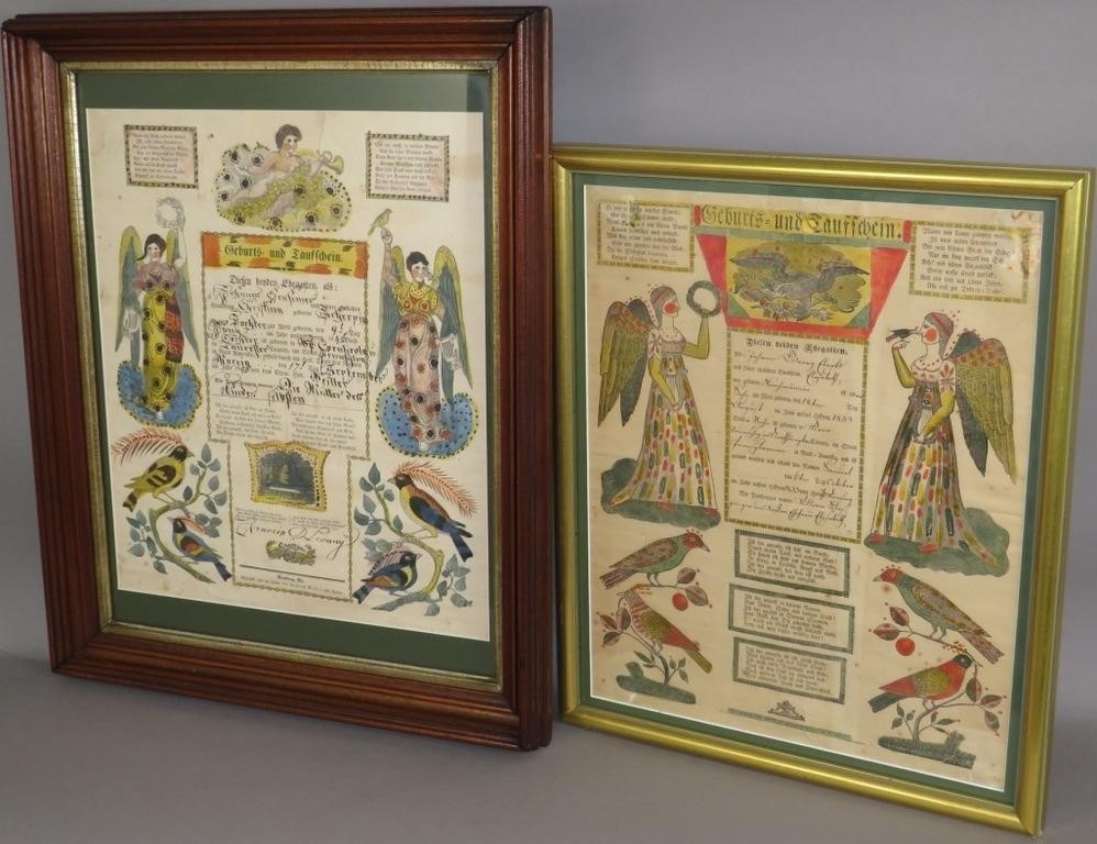 2 FRAMED PRINTED & WATERCOLOR