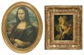 (2) FRAMED PRINTS MONA LISA &