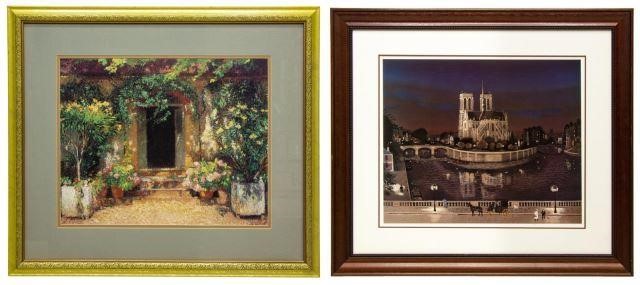 (2) FRAMED PRINTS, NOTRE-DAME &