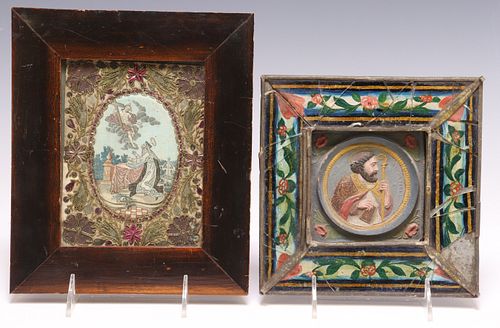 (2) FRAMED RELIGIOUS ICONS ST