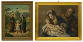 (2) FRAMED RELIGIOUS PRINTS OF