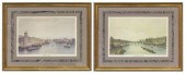(2) FRAMED SCENIC PARISIAN VIE