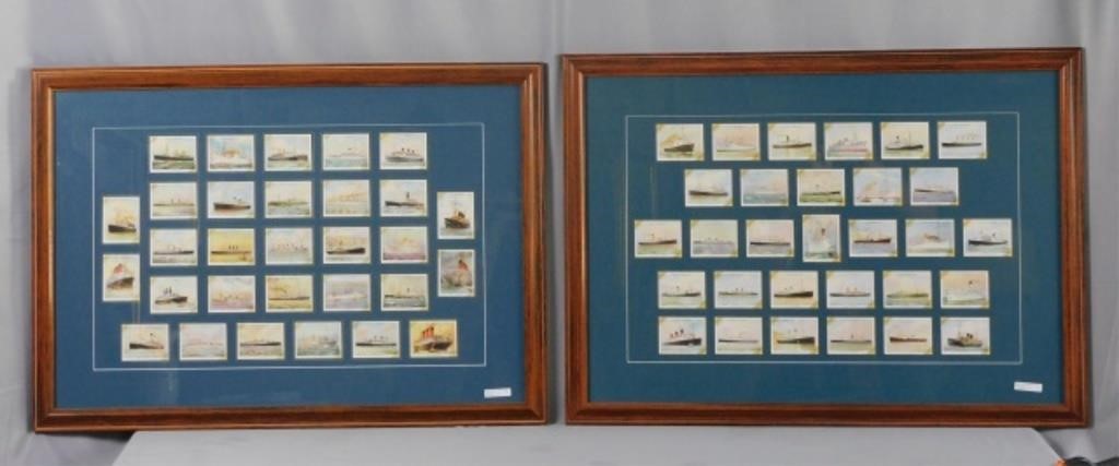 (2) FRAMED SETS OF OCEAN LINER