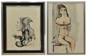 (2) FRAMED & SIGNED MIXED MEDI