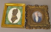 2 FRAMED SMALL PORTRAITSca. la