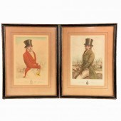 2 FRAMED SPORTING PRINTS, SIGN