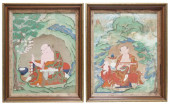 (2) FRAMED TIBETAN BUDDHIST PA