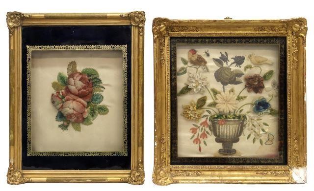 (2) FRAMED VICTORIAN BERLIN WOOL