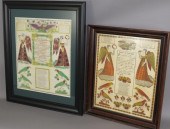 2 FRAMED WATERCOLOR COLORIZED