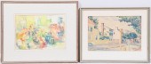 2 Framed Watercolor Paintings