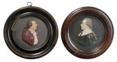 (2) FRAMED WAX PORTRAIT RELIEF