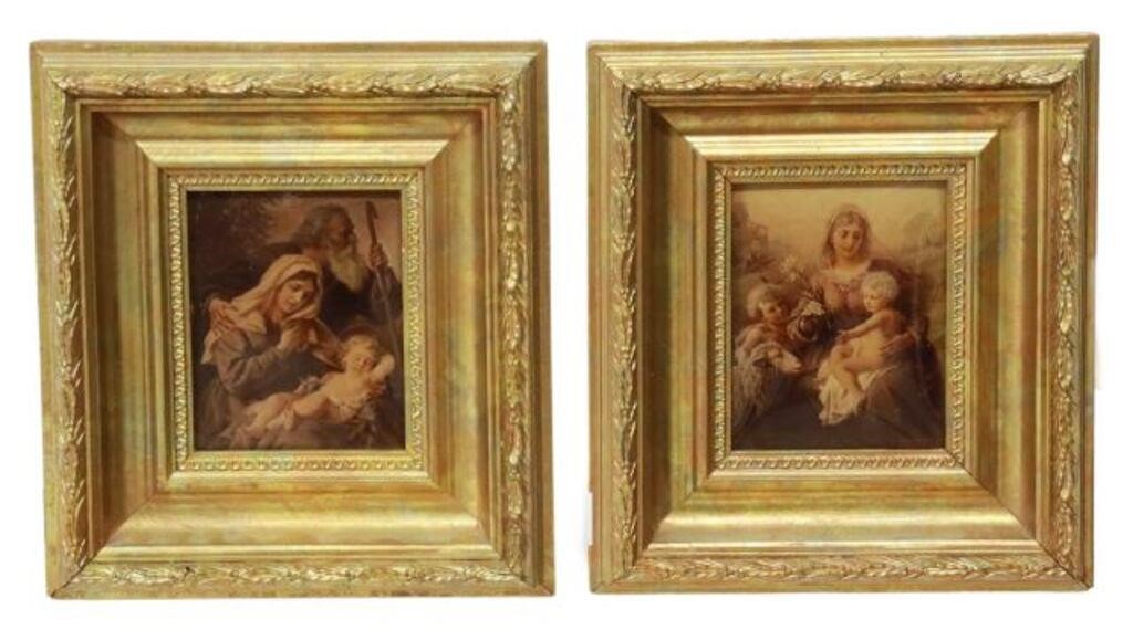(2) FRANZ HANFSTAENGL HOLY FAMILY