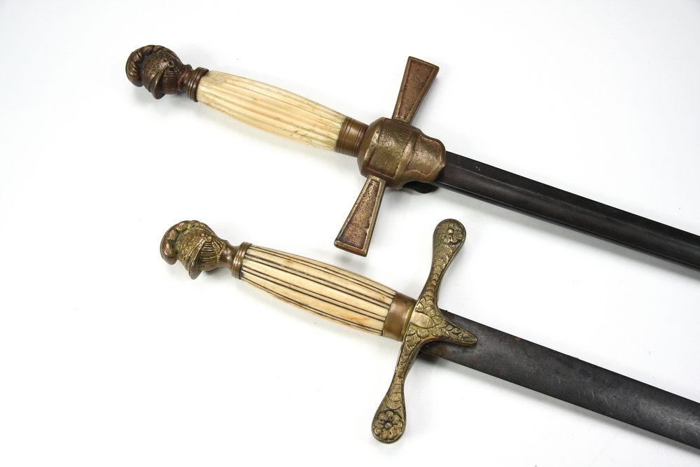 (2) FRATERNAL SWORDS - Two 19th c