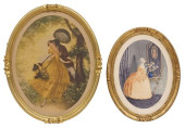 (2) FRENCH ART DECO AQUATINT E