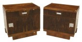 (2) FRENCH ART DECO ROSEWOOD N