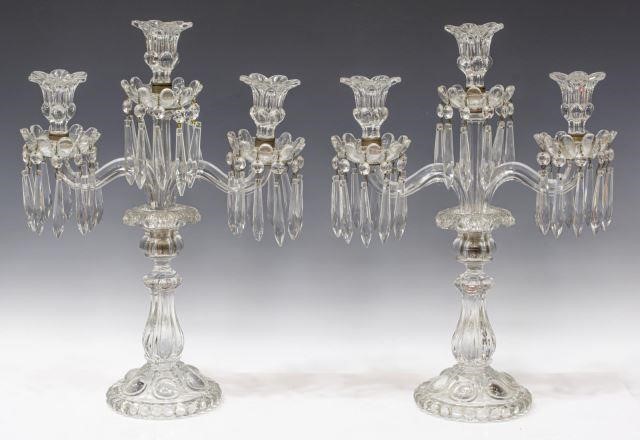 (2) FRENCH BACCARAT CRYSTAL