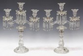 (2) FRENCH BACCARAT CRYSTAL TH