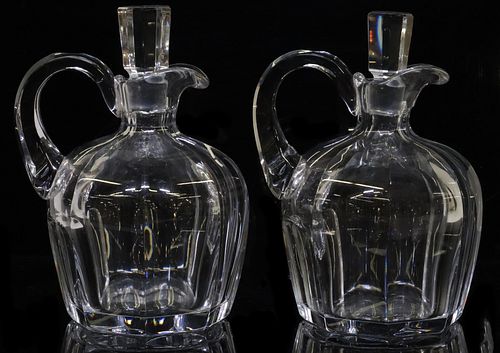 (2) FRENCH BACCARAT MALMAISON