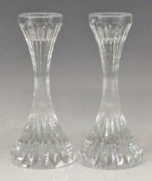 (2) FRENCH BACCARAT 'MASSENA'
