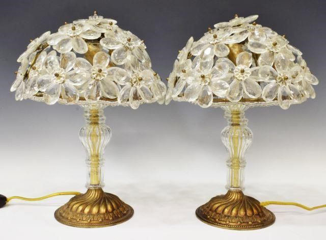 (2) FRENCH BAGUES STYLE CRYSTAL