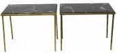 (2) FRENCH BAGUES STYLE MARBLE