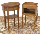 (2) FRENCH BEDSIDE CABINETS, V