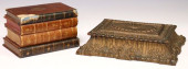 (2) FRENCH BOOK-FORM TANTALUS
