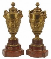 (2) FRENCH BRONZE DORE & ROUGE