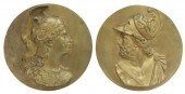 (2) FRENCH BRONZE MARS & MINER