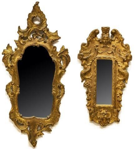 (2) FRENCH CARVED GILTWOOD WALL
