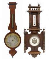 (2) FRENCH CARVED MAHOGANY BAR